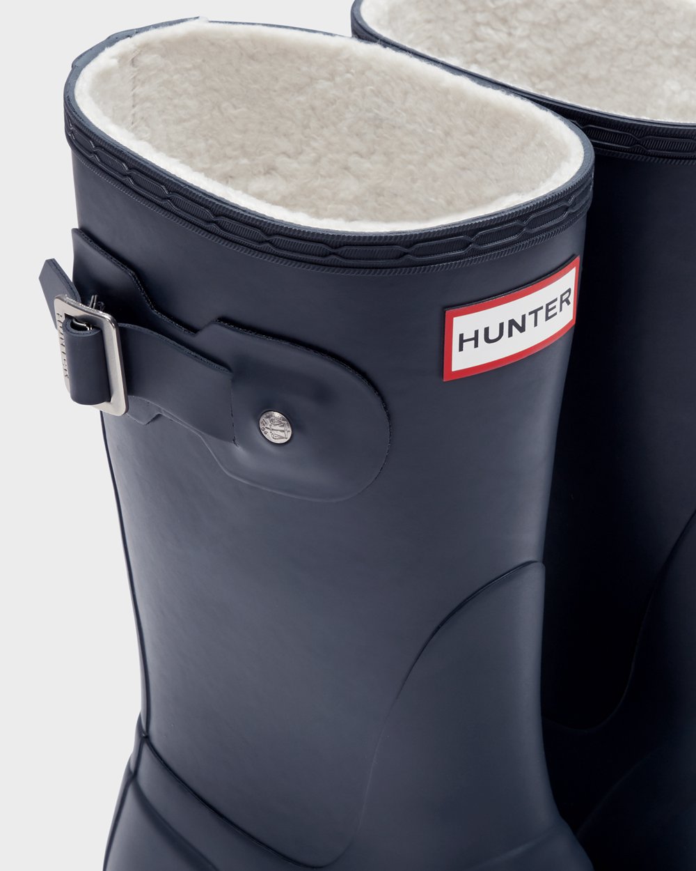 Hunter Original Insulated Short Rain Boots - Online Womens Navy - VUWOAP267